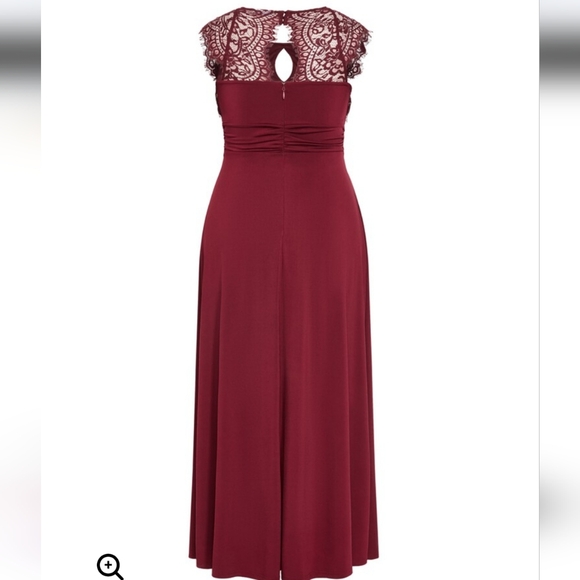 AVENUE PLUS SIZE ESTELLA Lace Maxi Dress - Picture 5 of 7